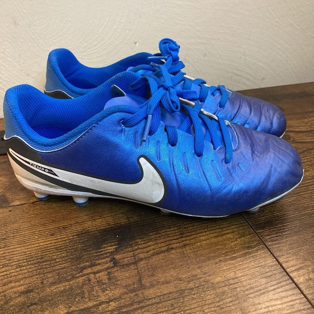 Nike Boys 4.5Y Junior Tiempo Legend 10 Academy Blue Soccer‎ Cleats DV4348-400